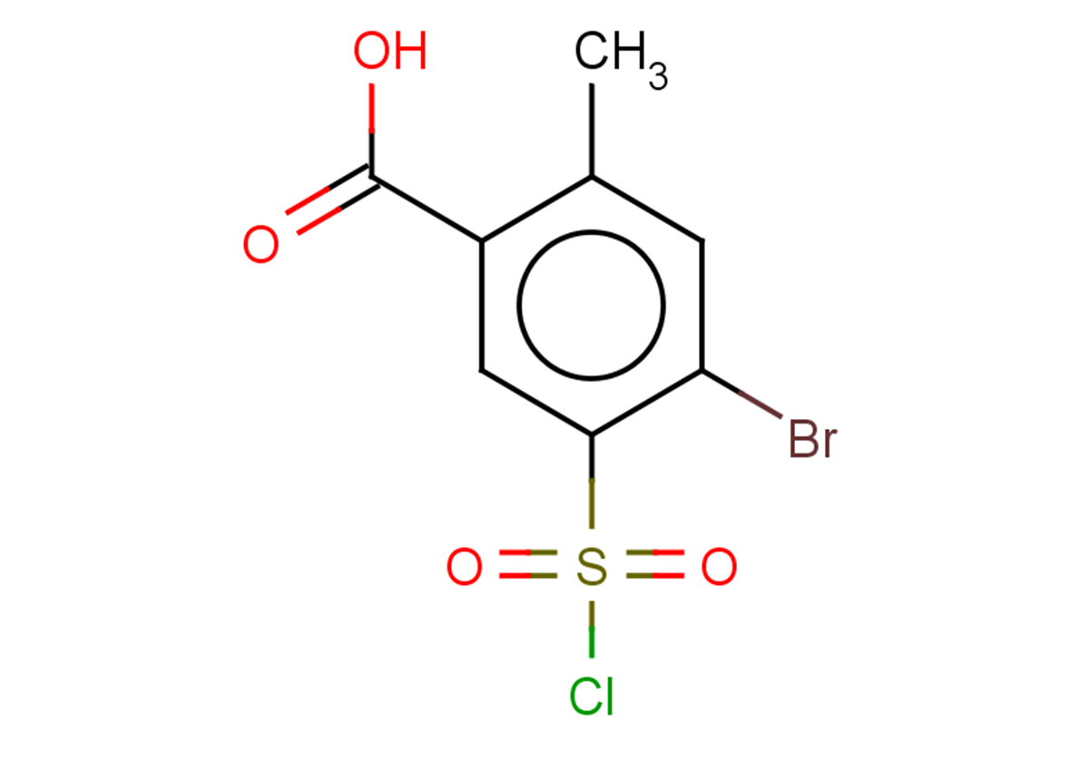 4-bromo-5-(chlorosulfonyl)-2-methylbenzoic acid