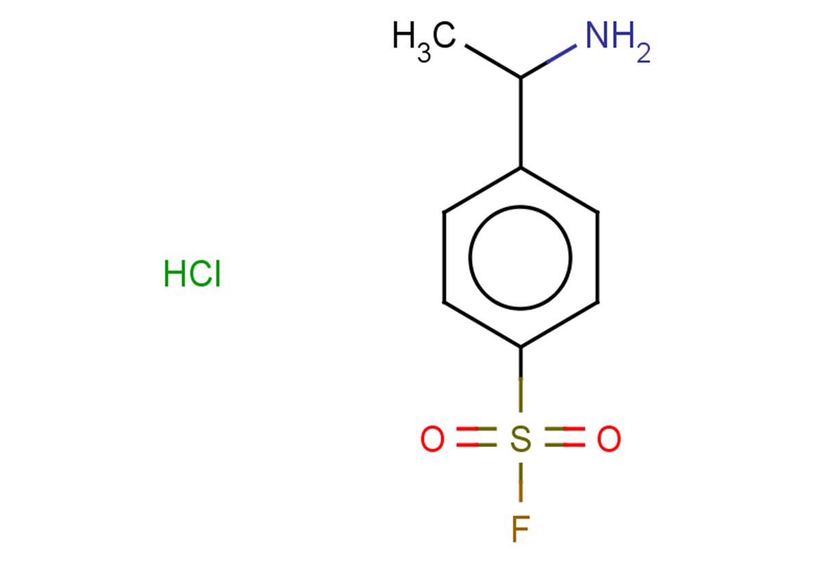 4-(1-aminoethyl)benzene-1-sulfonyl fluoride hydrochloride