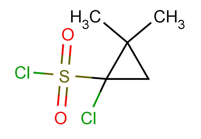 1-chloro-2,2-dimethylcyclopropane-1-sulfonyl chloride