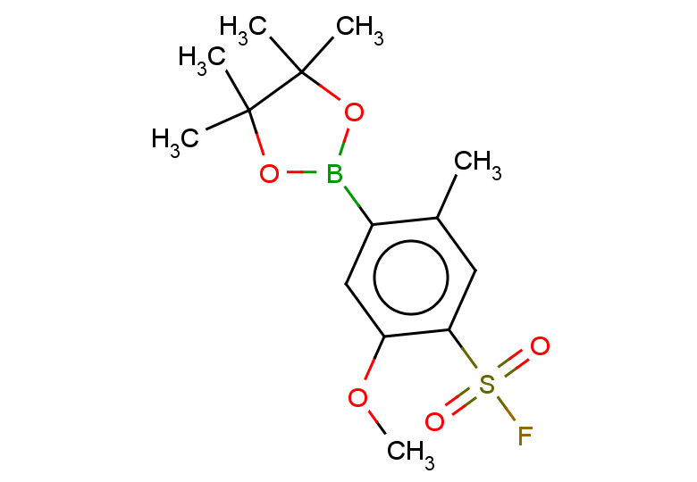 2-methoxy-5-methyl-4-(4,4,5,5-tetramethyl-1,3,2-dioxaborolan-2-yl)benzene-1-sulfonyl fluoride