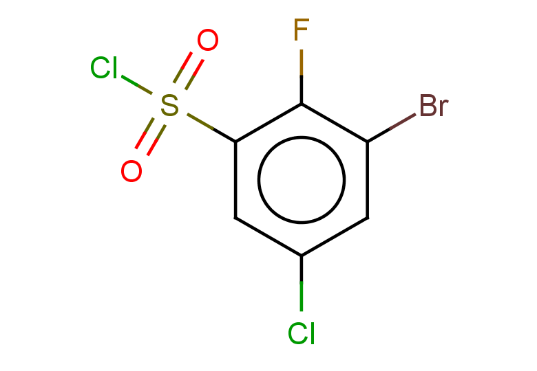 3-bromo-5-chloro-2-fluorobenzene-1-sulfonyl chloride