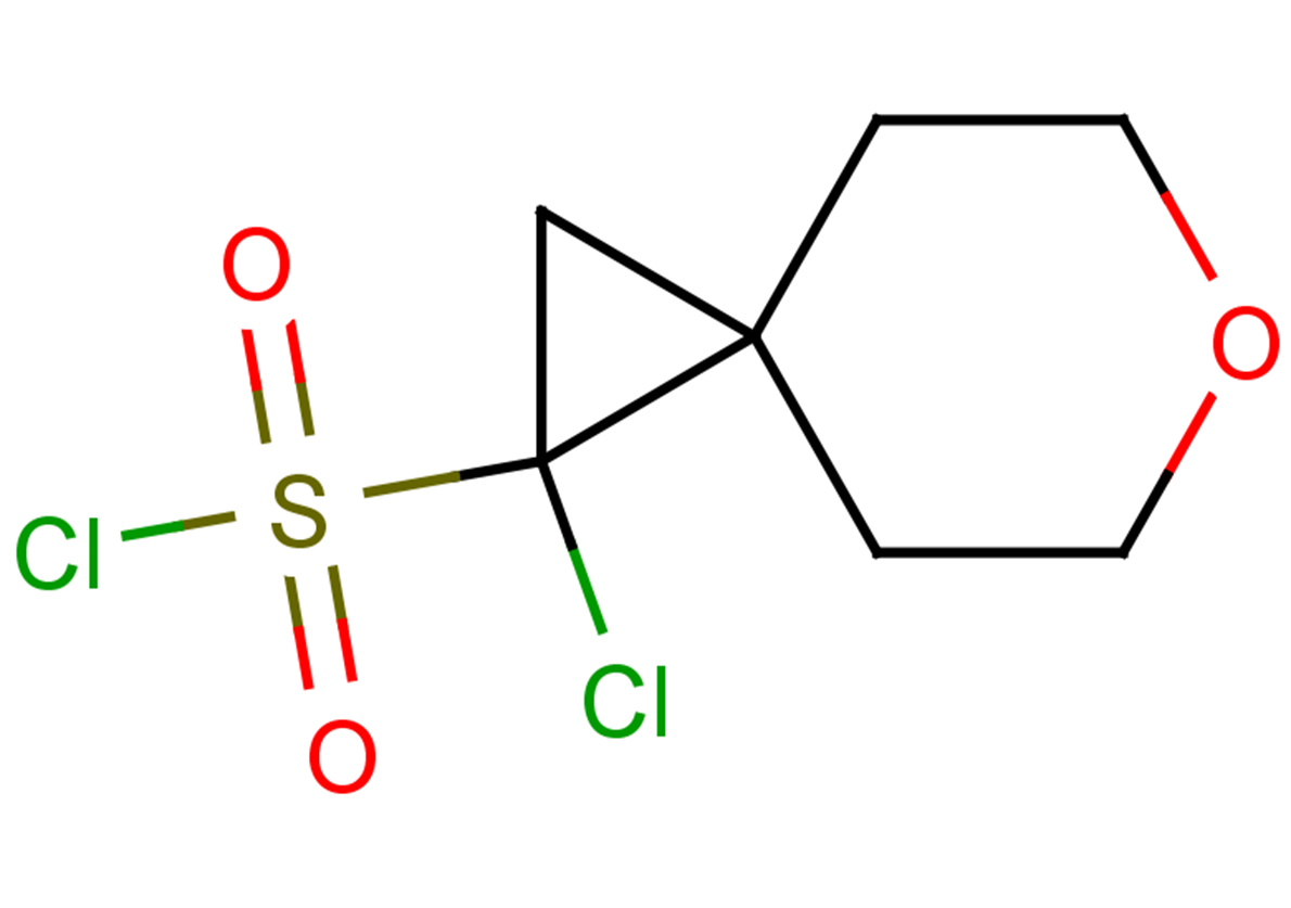 1-chloro-6-oxaspiro[2.5]octane-1-sulfonyl chloride