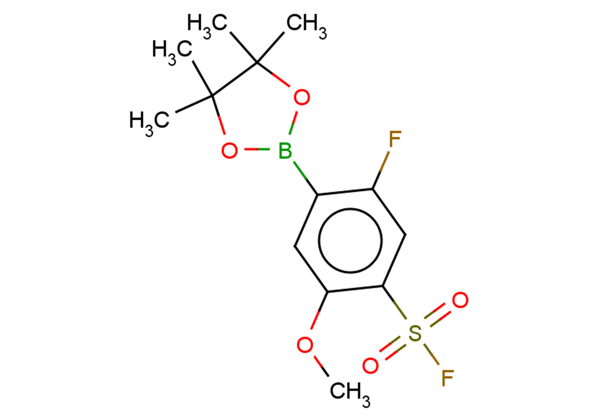 5-fluoro-2-methoxy-4-(4,4,5,5-tetramethyl-1,3,2-dioxaborolan-2-yl)benzene-1-sulfonyl fluoride