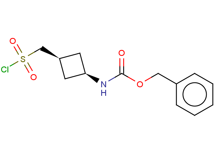 benzyl N-[(1s,3s)-3-[(chlorosulfonyl)methyl]cyclobutyl]carbamate, cis
