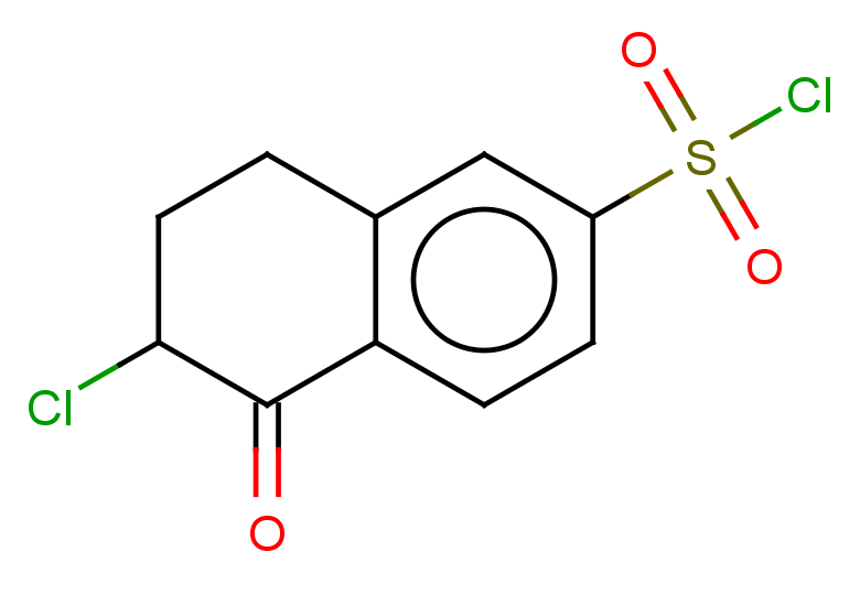 6-chloro-5-oxo-5,6,7,8-tetrahydronaphthalene-2-sulfonyl chloride