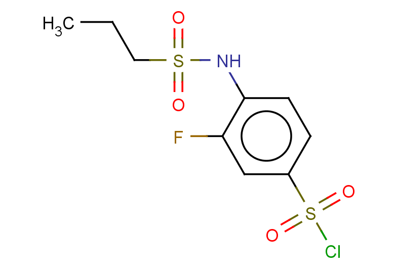 3-fluoro-4-(propane-1-sulfonamido)benzene-1-sulfonyl chloride