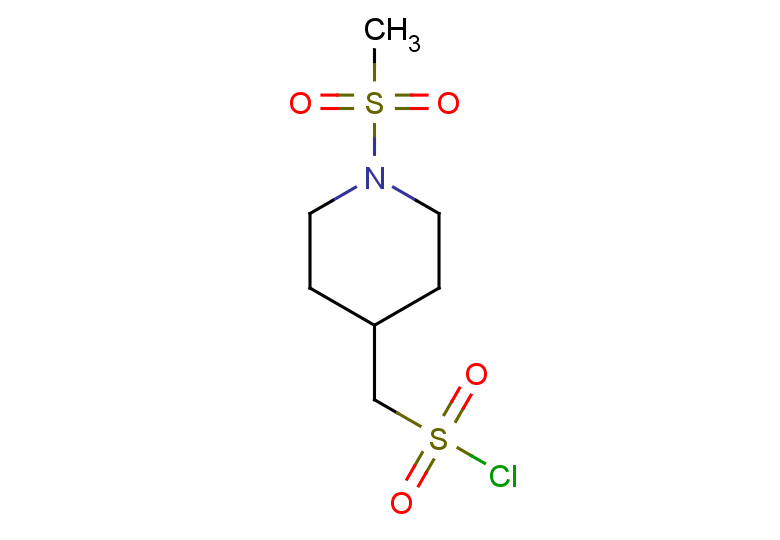 (1-methanesulfonylpiperidin-4-yl)methanesulfonyl chloride