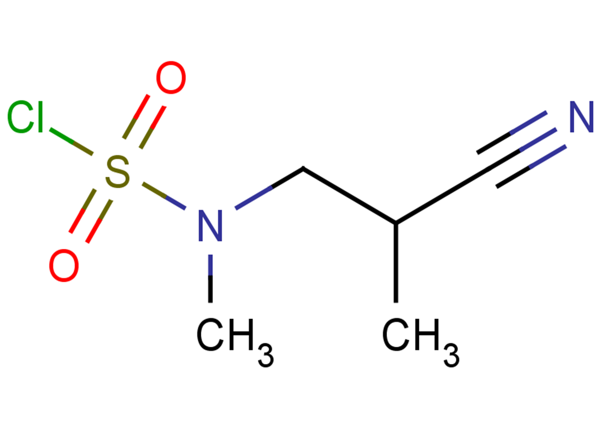 3-[(chlorosulfonyl)(methyl)amino]-2-methylpropanenitrile