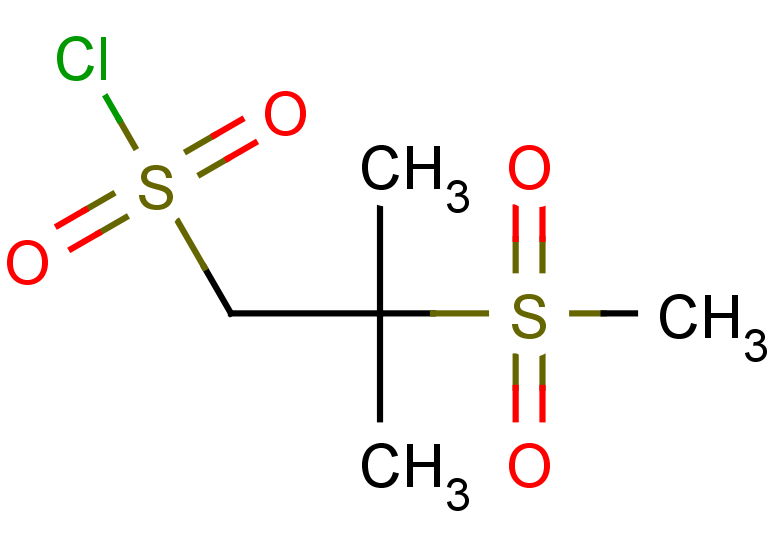 2-methanesulfonyl-2-methylpropane-1-sulfonyl chloride