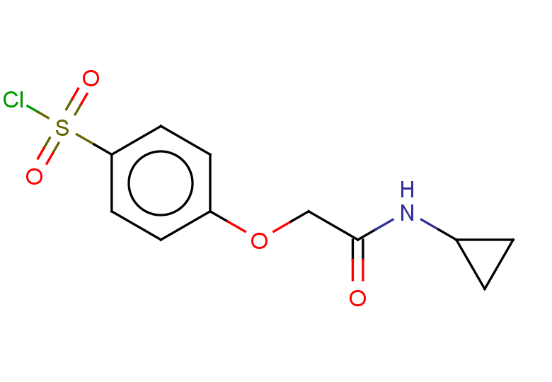 4-[(cyclopropylcarbamoyl)methoxy]benzene-1-sulfonyl chloride