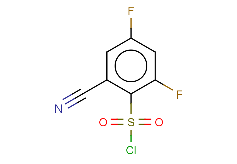 2-cyano-4,6-difluorobenzene-1-sulfonyl chloride