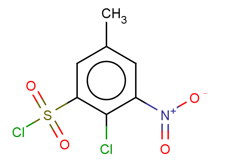 2-chloro-5-methyl-3-nitrobenzene-1-sulfonyl chloride