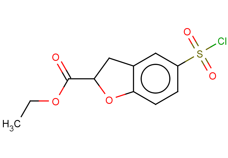 ethyl 5-(chlorosulfonyl)-2,3-dihydro-1-benzofuran-2-carboxylate