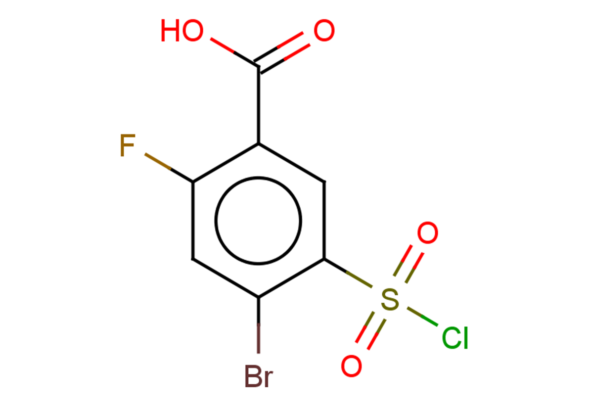 4-bromo-5-(chlorosulfonyl)-2-fluorobenzoic acid