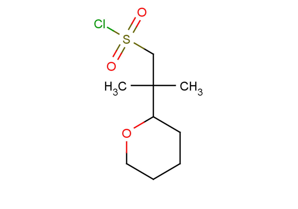 2-methyl-2-(oxan-2-yl)propane-1-sulfonyl chloride