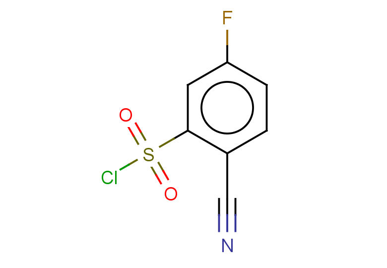 2-cyano-5-fluorobenzene-1-sulfonyl chloride