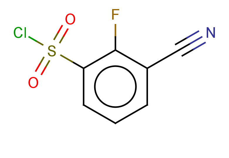 3-cyano-2-fluorobenzene-1-sulfonyl chloride