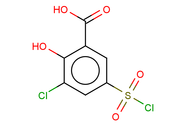 3-chloro-5-(chlorosulfonyl)-2-hydroxybenzoic acid