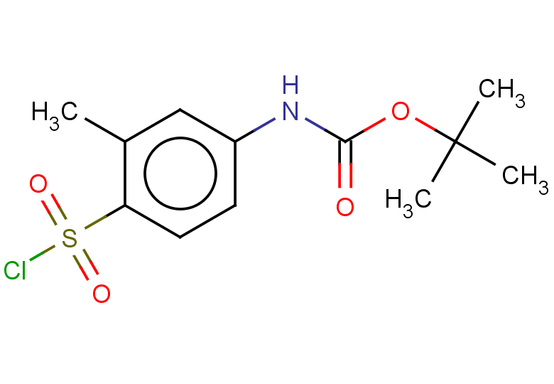tert-butyl N-[4-(chlorosulfonyl)-3-methylphenyl]carbamate