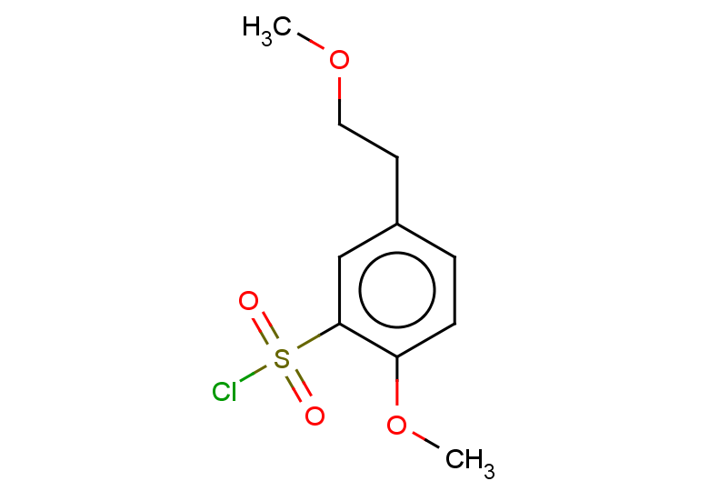 2-methoxy-5-(2-methoxyethyl)benzene-1-sulfonyl chloride