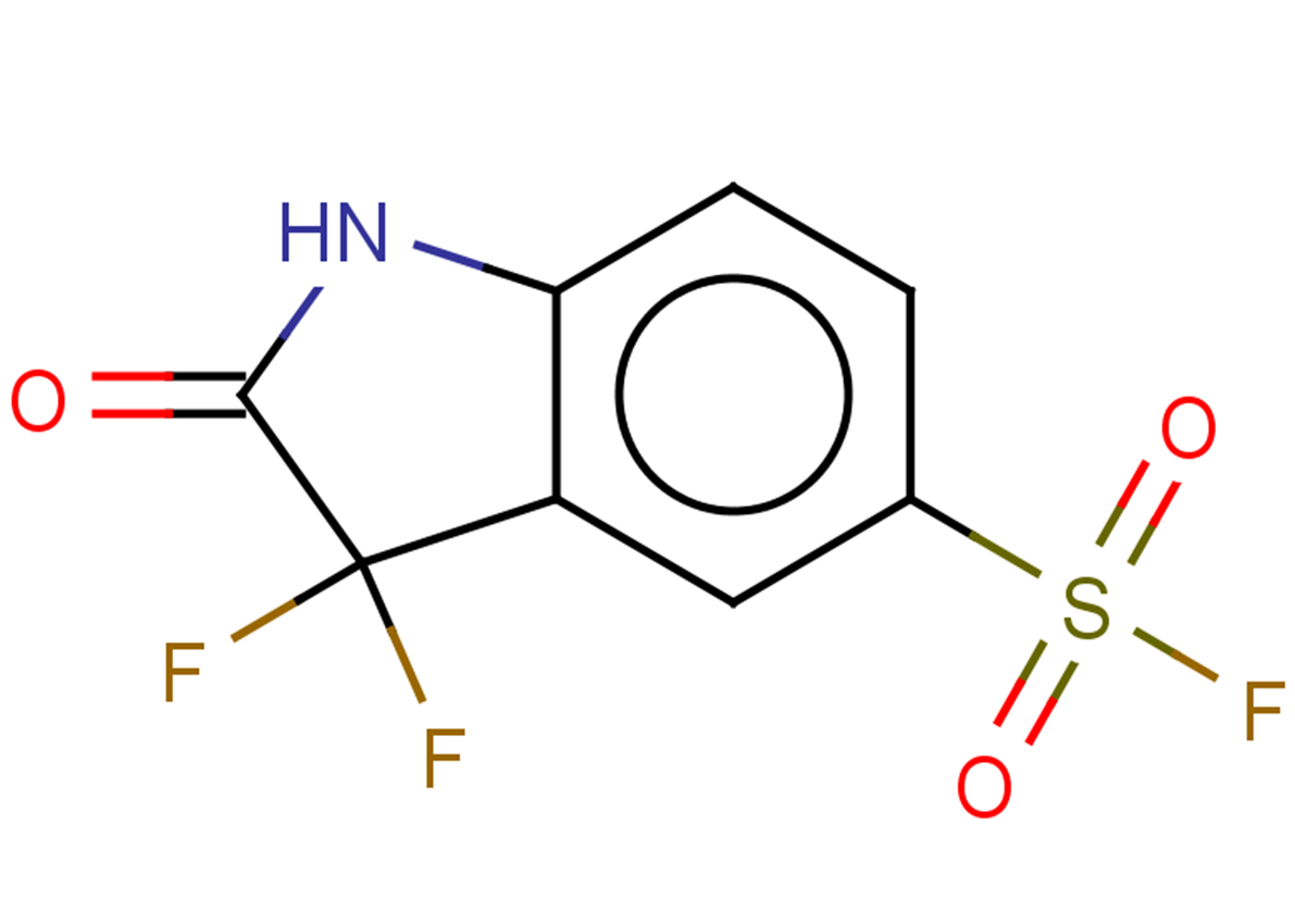 3,3-difluoro-2-oxo-2,3-dihydro-1H-indole-5-sulfonyl fluoride