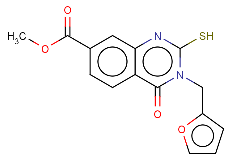 methyl 3-(furan-2-ylmethyl)-4-oxo-2-sulfanyl-3,4-dihydroquinazoline-7-carboxylate