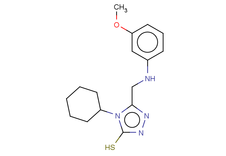 4-cyclohexyl-5-{[(3-methoxyphenyl)amino]methyl}-4H-1,2,4-triazole-3-thiol