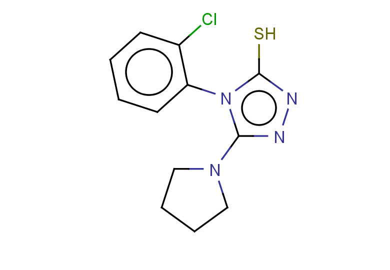 4-(2-chlorophenyl)-5-(pyrrolidin-1-yl)-4H-1,2,4-triazole-3-thiol