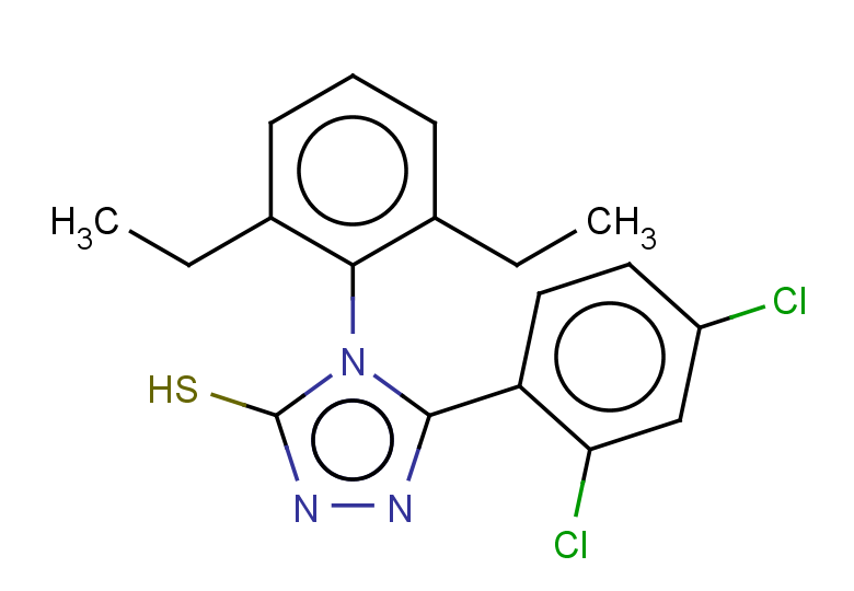 5-(2,4-dichlorophenyl)-4-(2,6-diethylphenyl)-4H-1,2,4-triazole-3-thiol