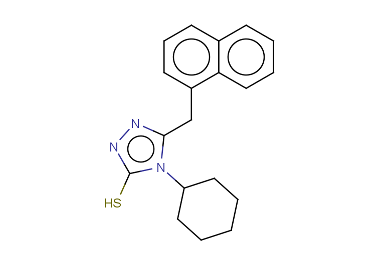4-cyclohexyl-5-(naphthalen-1-ylmethyl)-4H-1,2,4-triazole-3-thiol
