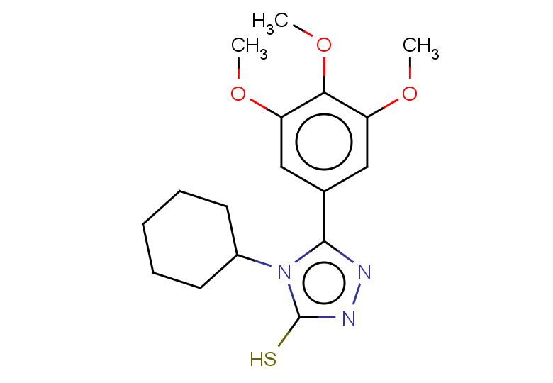4-cyclohexyl-5-(3,4,5-trimethoxyphenyl)-4H-1,2,4-triazole-3-thiol