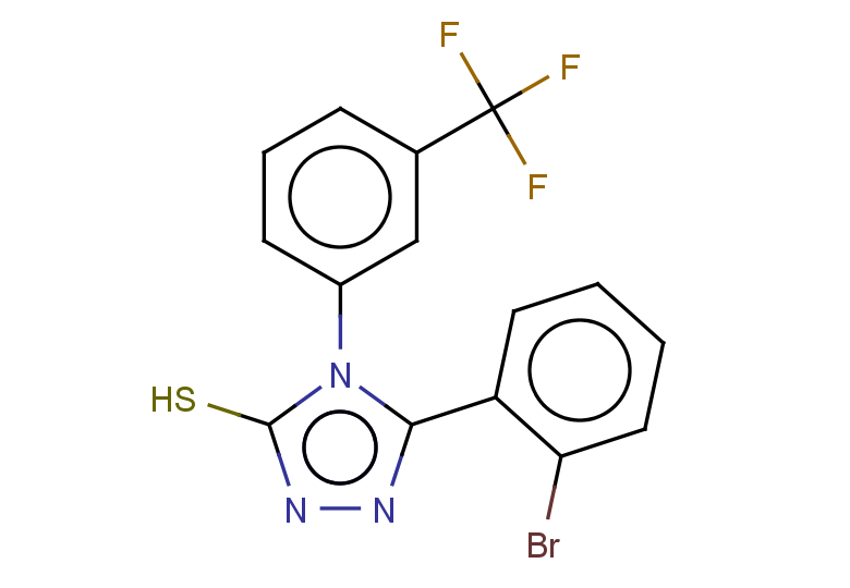 5-(2-bromophenyl)-4-[3-(trifluoromethyl)phenyl]-4H-1,2,4-triazole-3-thiol