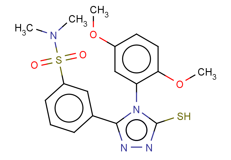 3-[4-(2,5-dimethoxyphenyl)-5-sulfanyl-4H-1,2,4-triazol-3-yl]-N,N-dimethylbenzene-1-sulfonamide