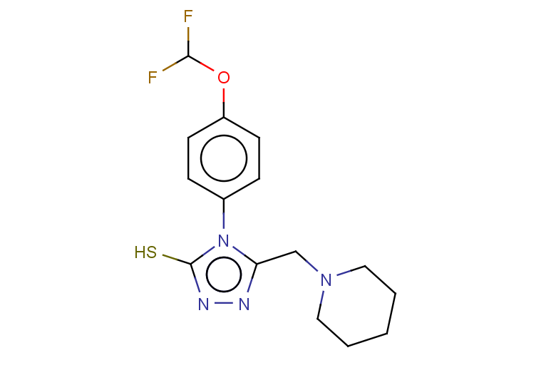 4-[4-(difluoromethoxy)phenyl]-5-(piperidin-1-ylmethyl)-4H-1,2,4-triazole-3-thiol