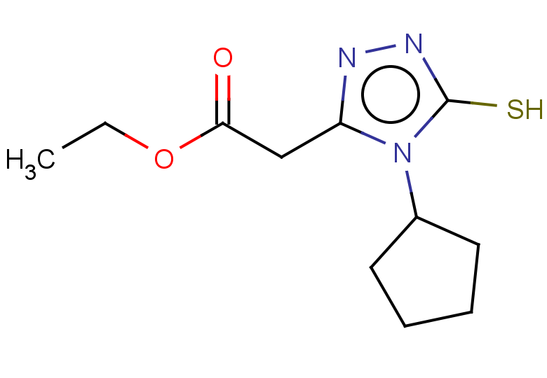 ethyl 2-(4-cyclopentyl-5-sulfanyl-4H-1,2,4-triazol-3-yl)acetate