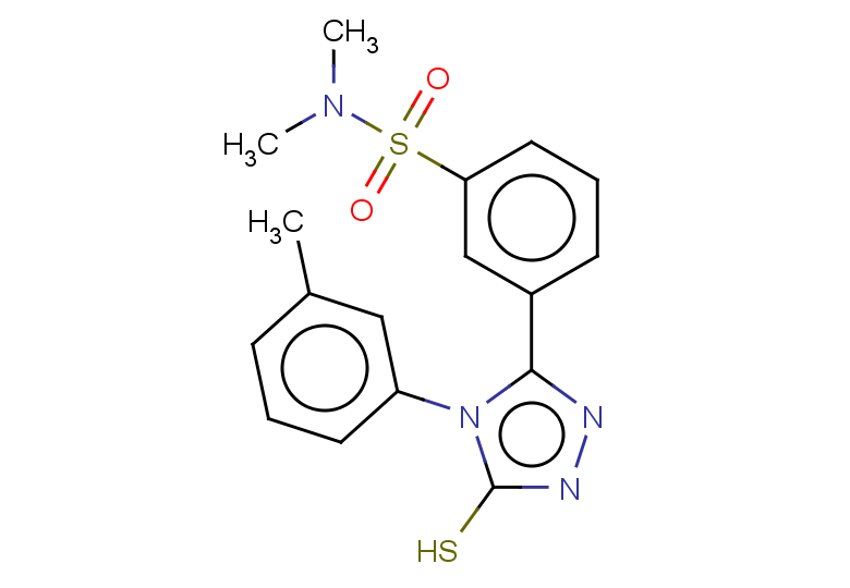N,N-dimethyl-3-[4-(3-methylphenyl)-5-sulfanyl-4H-1,2,4-triazol-3-yl]benzene-1-sulfonamide