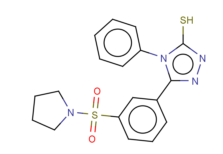4-phenyl-5-[3-(pyrrolidine-1-sulfonyl)phenyl]-4H-1,2,4-triazole-3-thiol