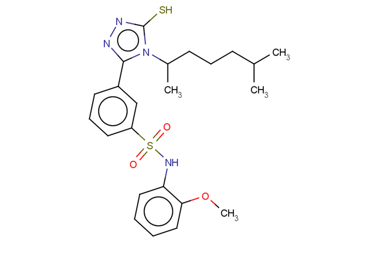 N-(2-methoxyphenyl)-3-[4-(6-methylheptan-2-yl)-5-sulfanyl-4H-1,2,4-triazol-3-yl]benzene-1-sulfonamide