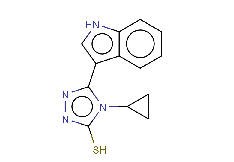 4-cyclopropyl-5-(1H-indol-3-yl)-4H-1,2,4-triazole-3-thiol