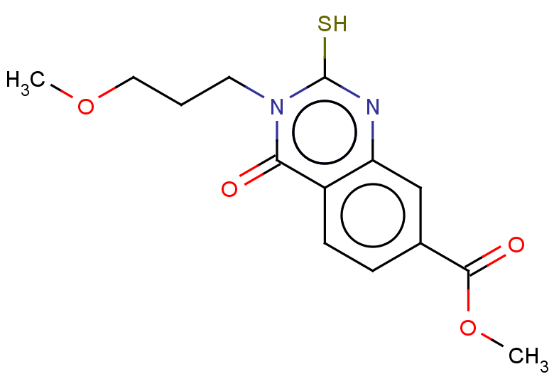 methyl 3-(3-methoxypropyl)-4-oxo-2-sulfanyl-3,4-dihydroquinazoline-7-carboxylate