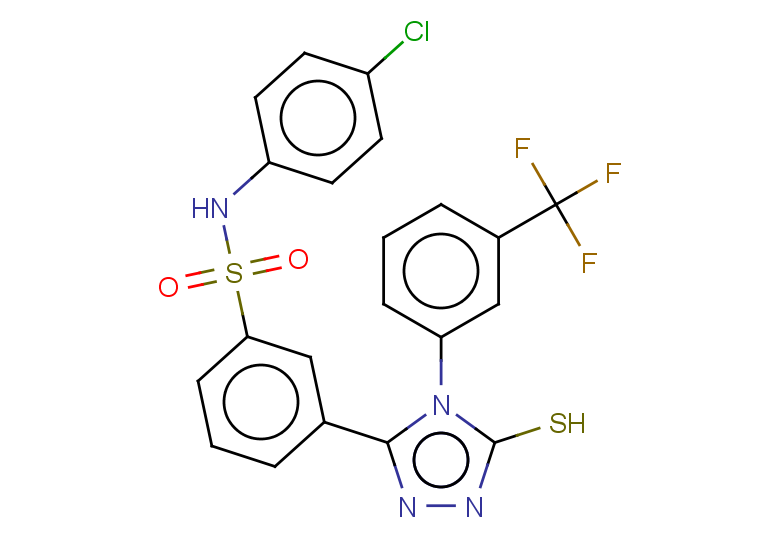 N-(4-chlorophenyl)-3-{5-sulfanyl-4-[3-(trifluoromethyl)phenyl]-4H-1,2,4-triazol-3-yl}benzene-1-sulfonamide