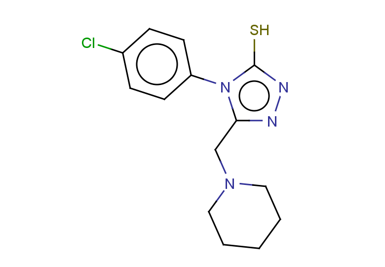 4-(4-chlorophenyl)-5-(piperidin-1-ylmethyl)-4H-1,2,4-triazole-3-thiol