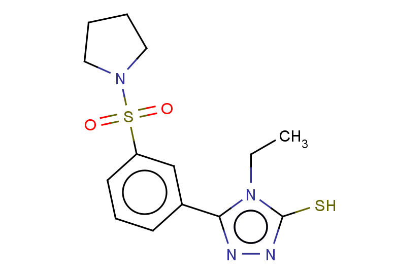4-ethyl-5-[3-(pyrrolidine-1-sulfonyl)phenyl]-4H-1,2,4-triazole-3-thiol