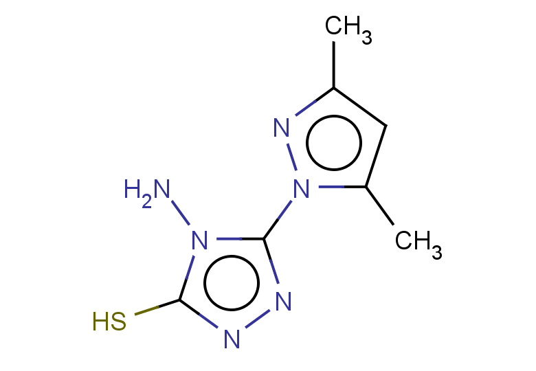 4-amino-5-(3,5-dimethyl-1H-pyrazol-1-yl)-4H-1,2,4-triazole-3-thiol