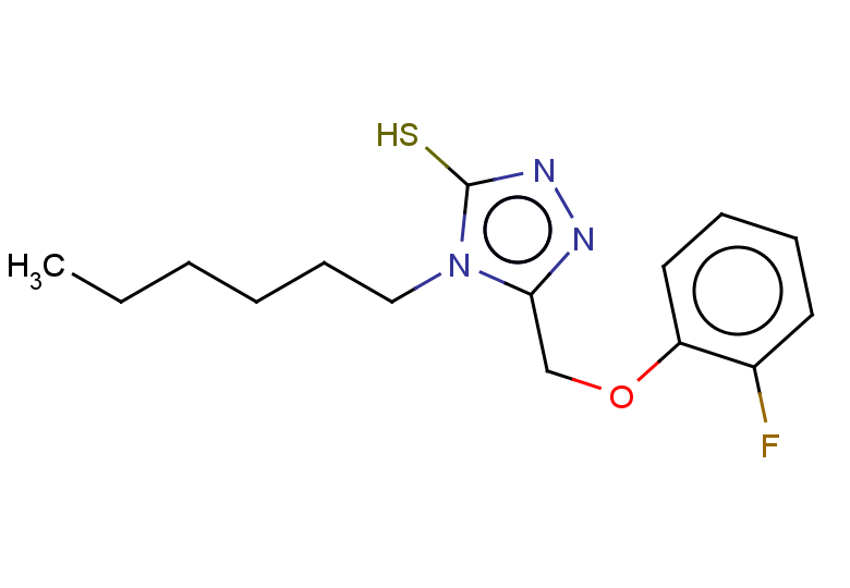 5-(2-fluorophenoxymethyl)-4-hexyl-4H-1,2,4-triazole-3-thiol