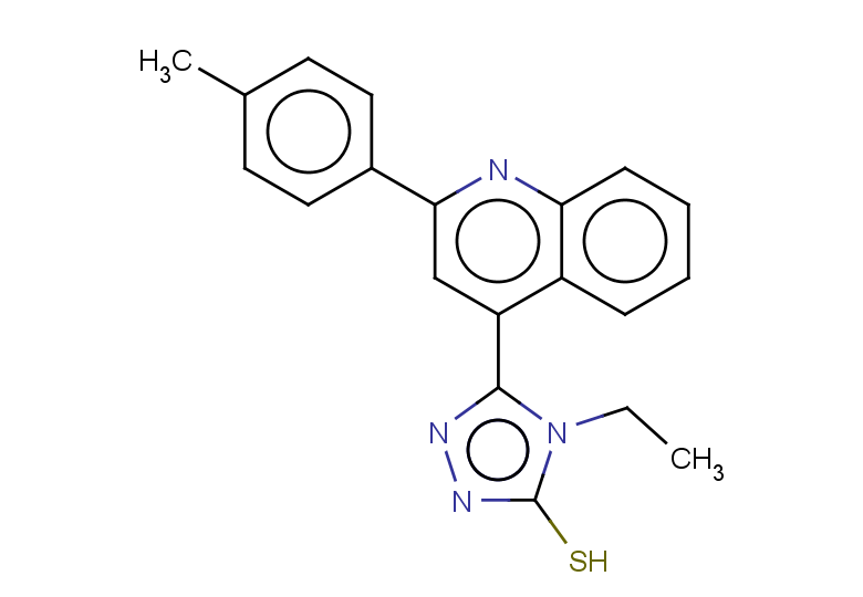 4-ethyl-5-[2-(4-methylphenyl)quinolin-4-yl]-4H-1,2,4-triazole-3-thiol