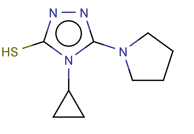 4-cyclopropyl-5-(pyrrolidin-1-yl)-4H-1,2,4-triazole-3-thiol