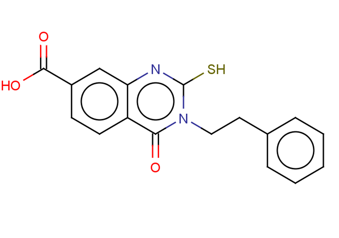 4-oxo-3-(2-phenylethyl)-2-sulfanyl-3,4-dihydroquinazoline-7-carboxylic acid