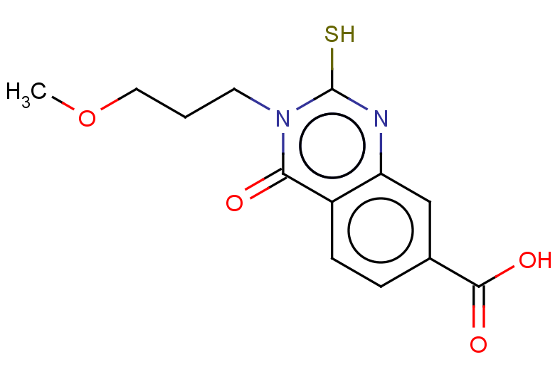 3-(3-methoxypropyl)-4-oxo-2-sulfanyl-3,4-dihydroquinazoline-7-carboxylic acid