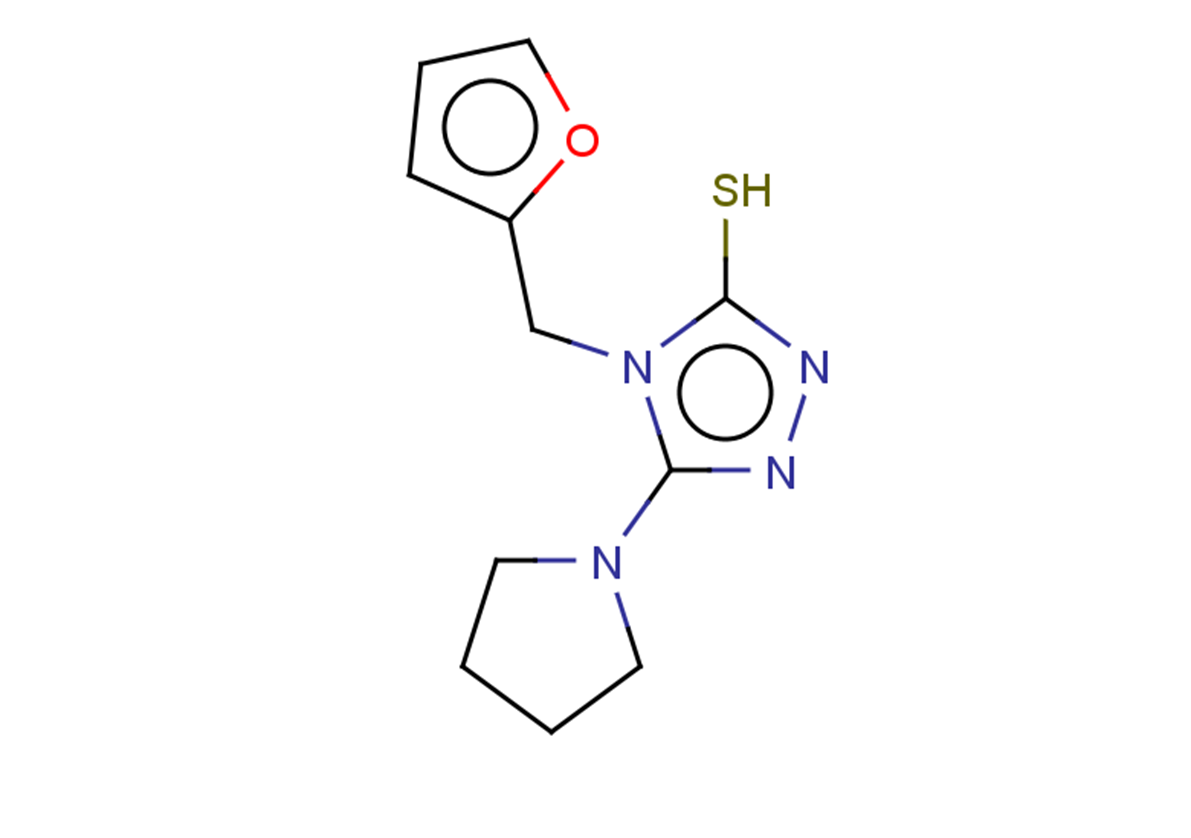 4-(furan-2-ylmethyl)-5-(pyrrolidin-1-yl)-4H-1,2,4-triazole-3-thiol